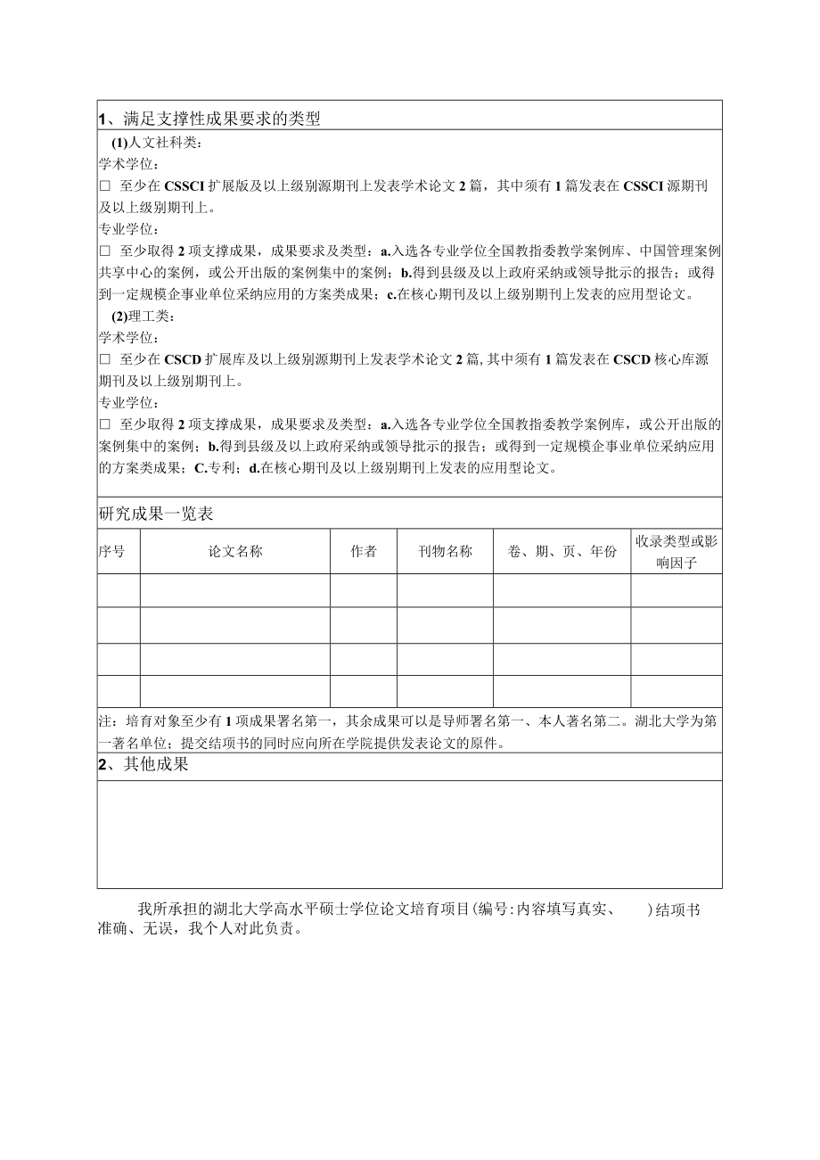 湖北大学高水平硕士学位论文培育项目结项书.docx_第3页