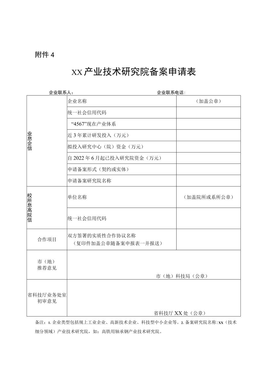 xx产业技术研究院申请表.docx_第1页