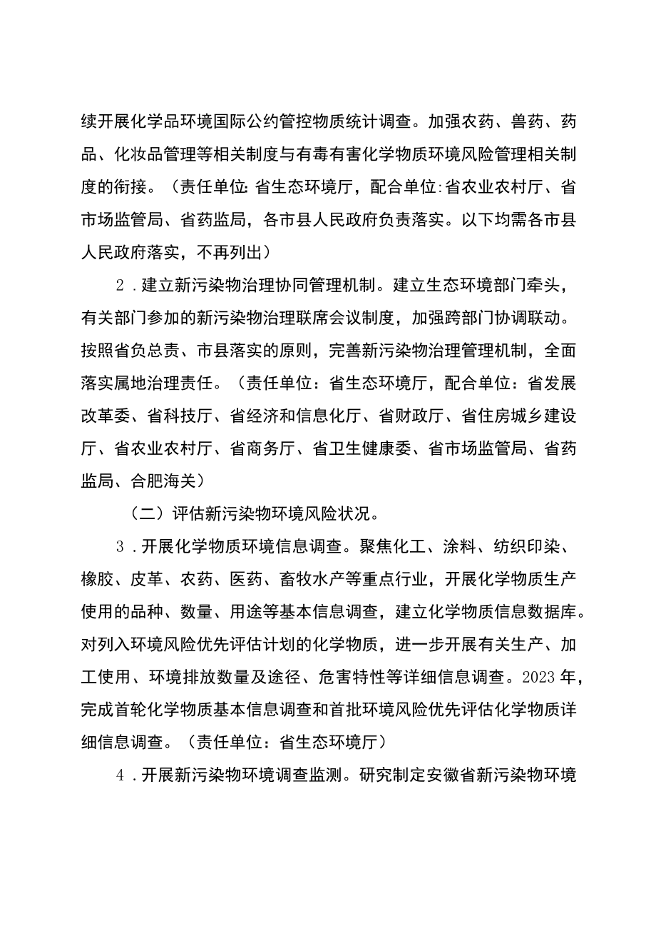 安徽省新污染物治理工作方案.docx_第2页