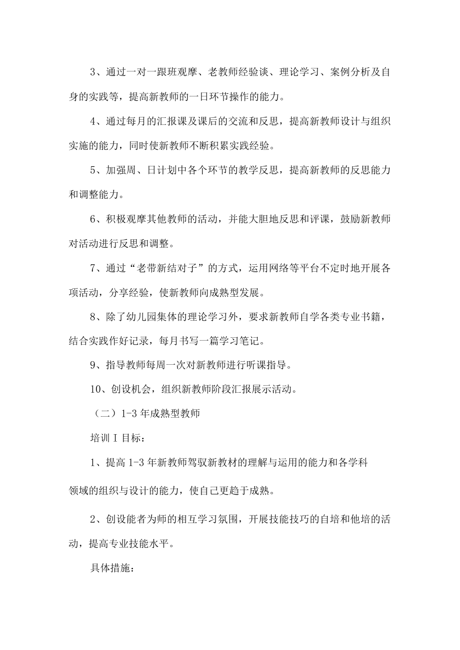 幼儿园年轻教师培训计划.docx_第3页