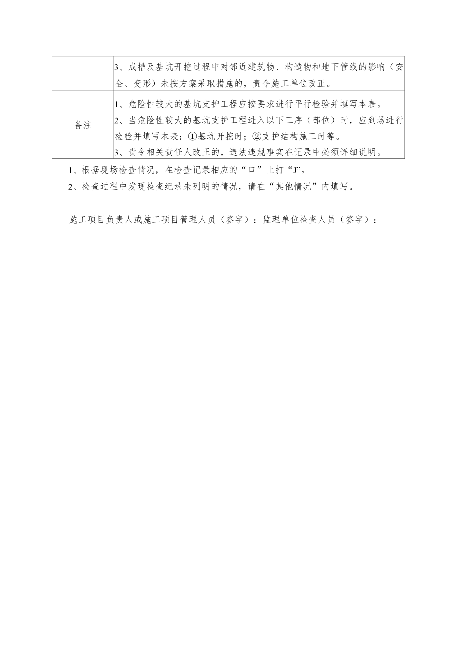 基坑支护地下连续墙支护安全监理平行检验工作用表.docx_第2页