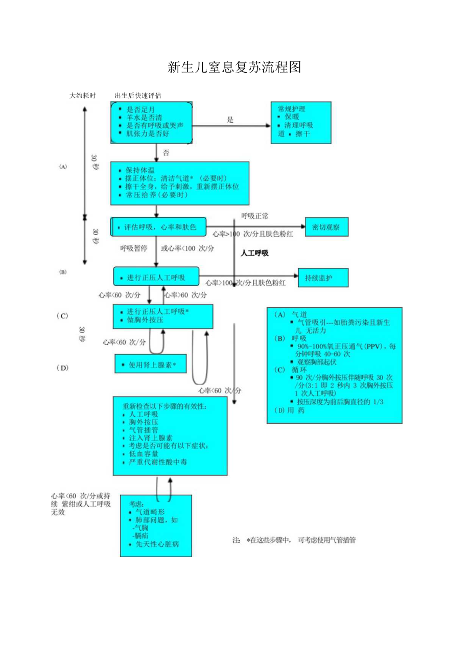 妇幼保健院新生儿窒息复苏操作考核评分标准.docx_第3页