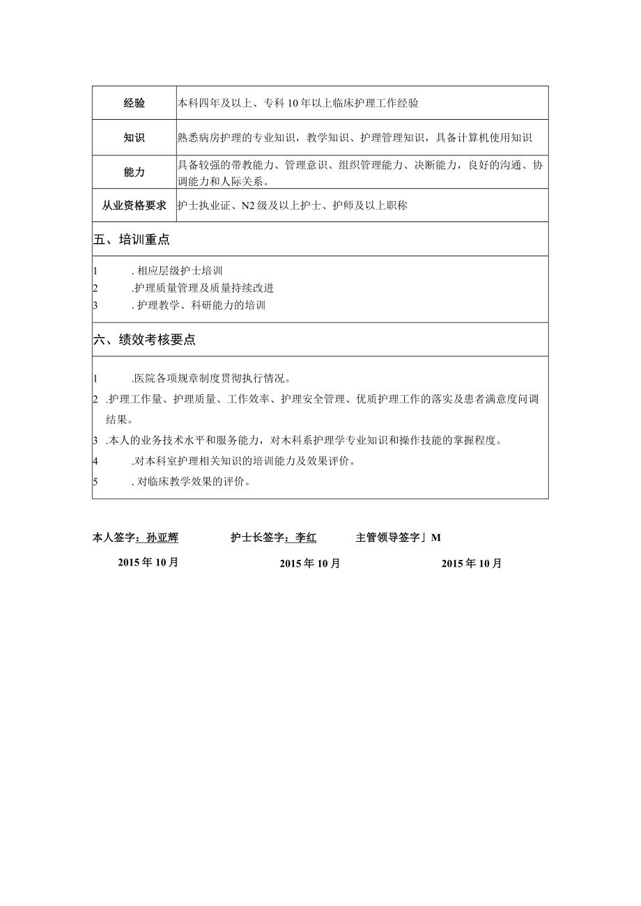 带教老师护理岗位说明书.docx_第2页