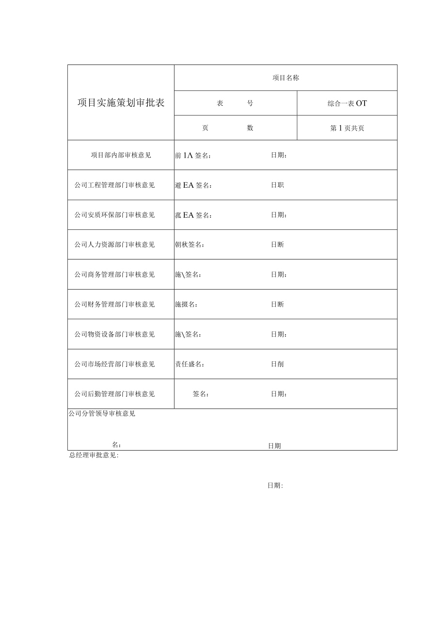 项目实施策划审批表.docx_第1页