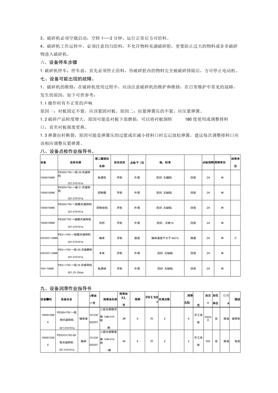 颚式破碎机操作规程.docx_第2页