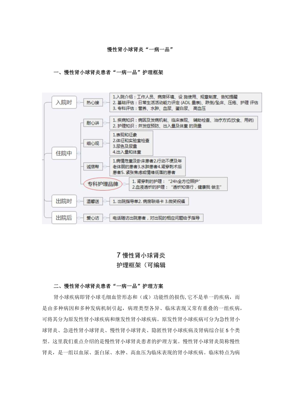 肾病科慢性肾小球肾炎“一病一品”.docx_第1页