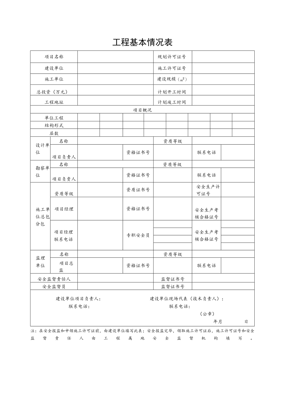 工程基本情况表.docx_第1页