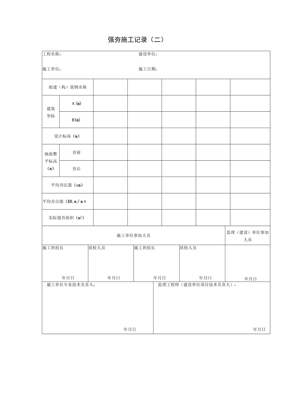 强夯施工记录（二）.docx_第1页