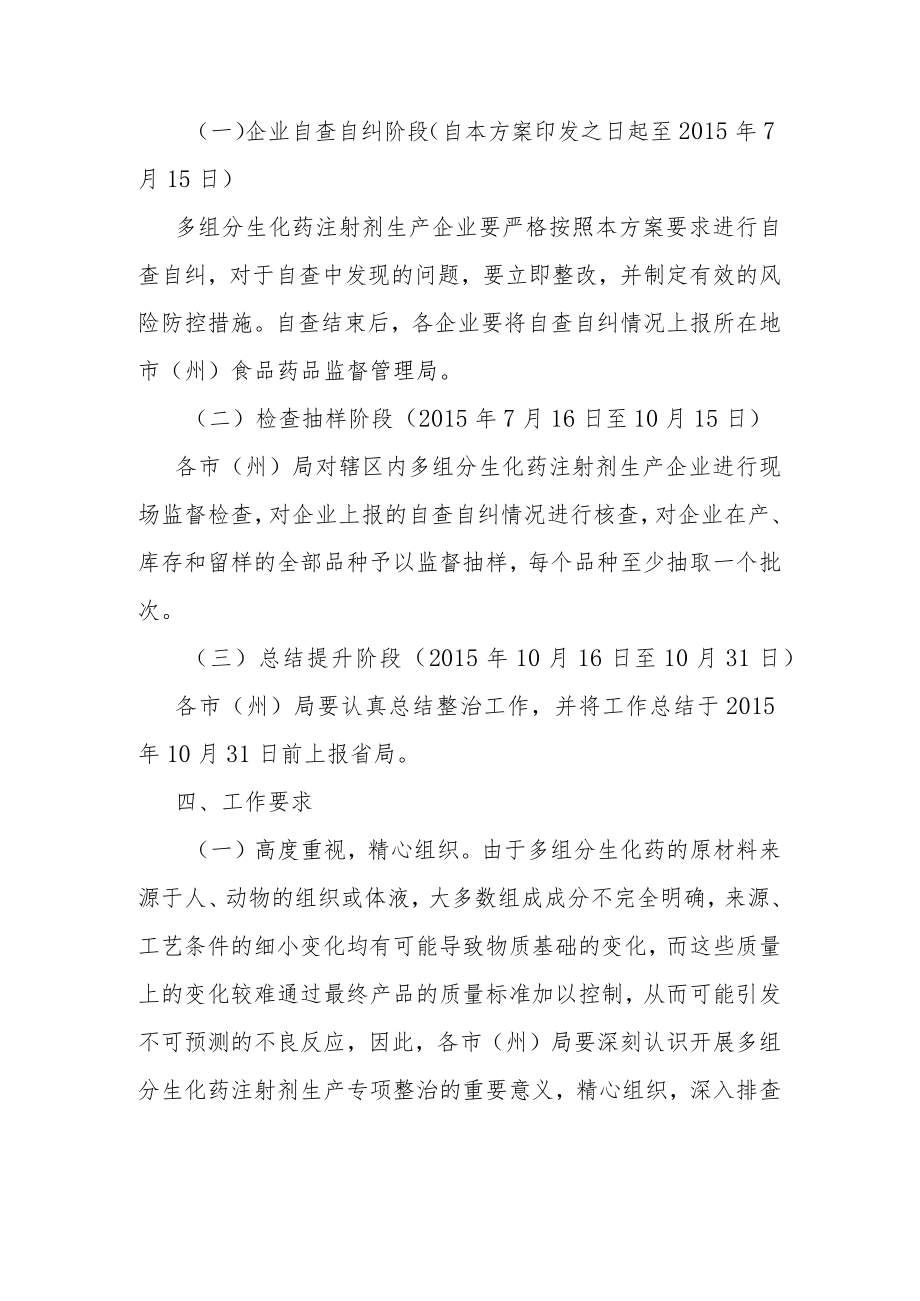 多组分生化药注射剂生产专项整治方案.docx_第2页