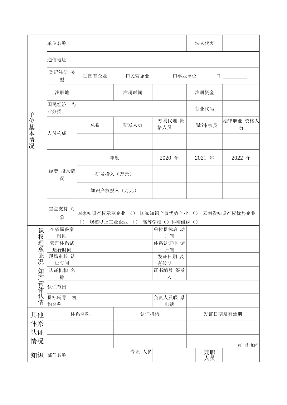 2022年知识产权管理体系贯标认证后补助经费申报书.docx_第3页