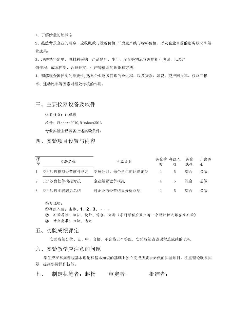 管理信息系统课程实验教学大纲.docx_第2页