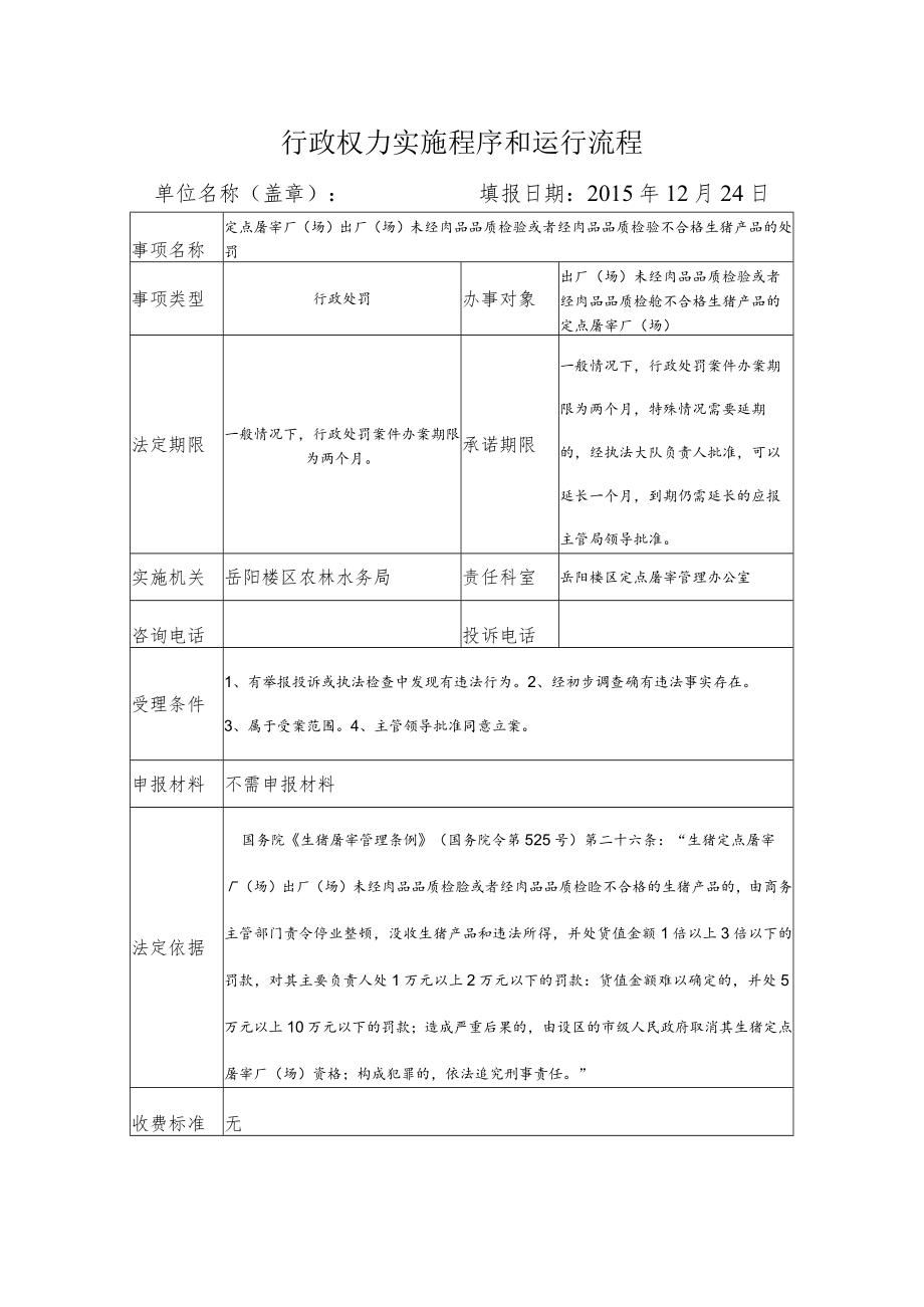 行政权力实施程序和运行流程.docx_第1页