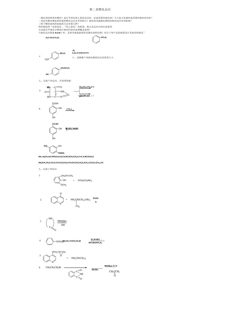 第二章烃化反应.docx_第1页