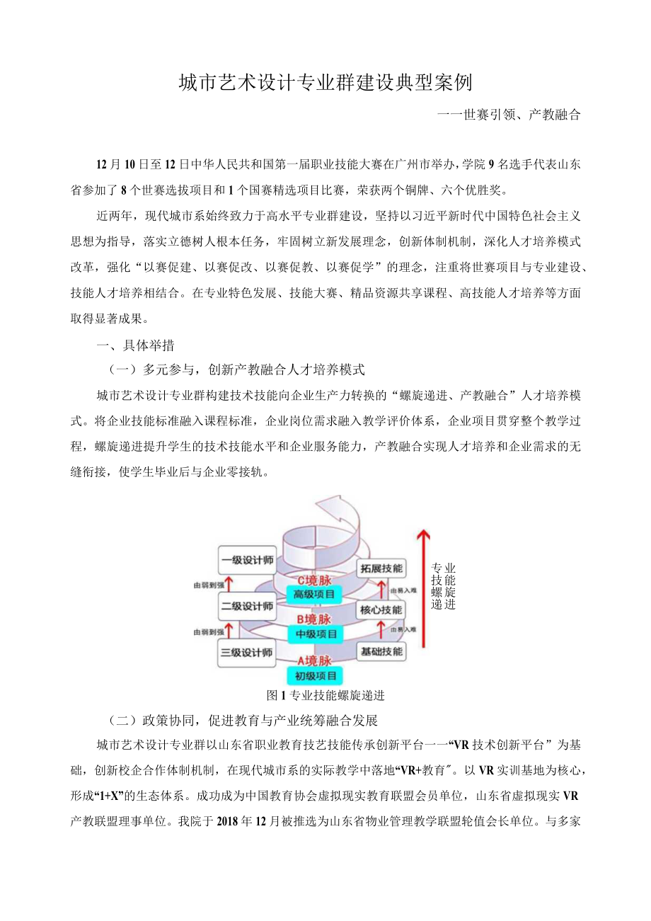 城市艺术设计专业群建设典型案例.docx_第1页