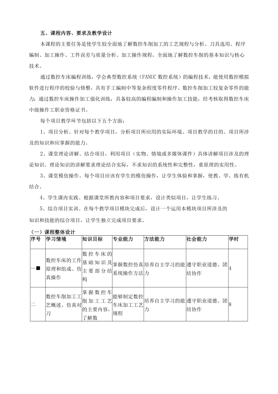 《数控车床编程与操作》课程标准.docx_第3页