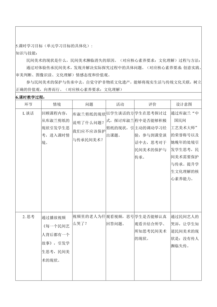 《淳朴之情 民间美术》《质朴与率真——浓郁乡情的视觉呈现》《保护与传承》.docx_第2页