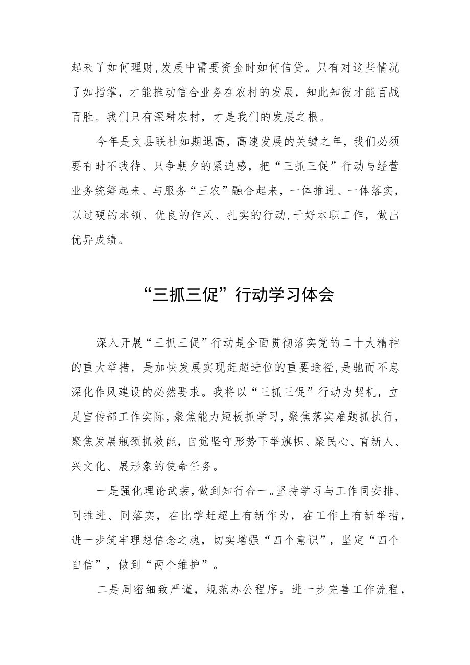 党员干部关于落实三抓三促行动的心得体会三篇.docx_第2页