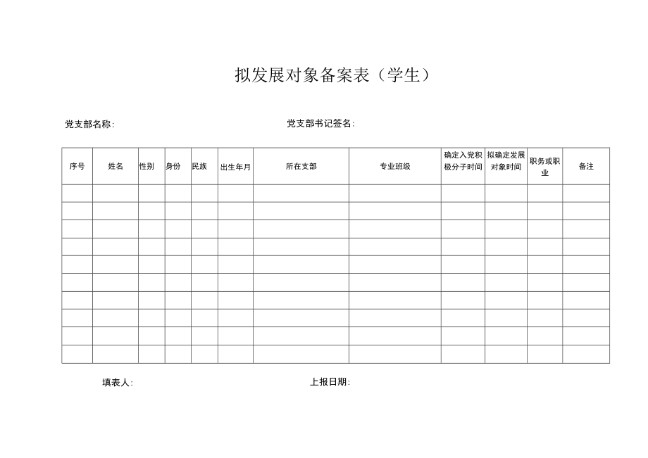 拟发展对象象备案表（学生）（2023版）.docx_第1页