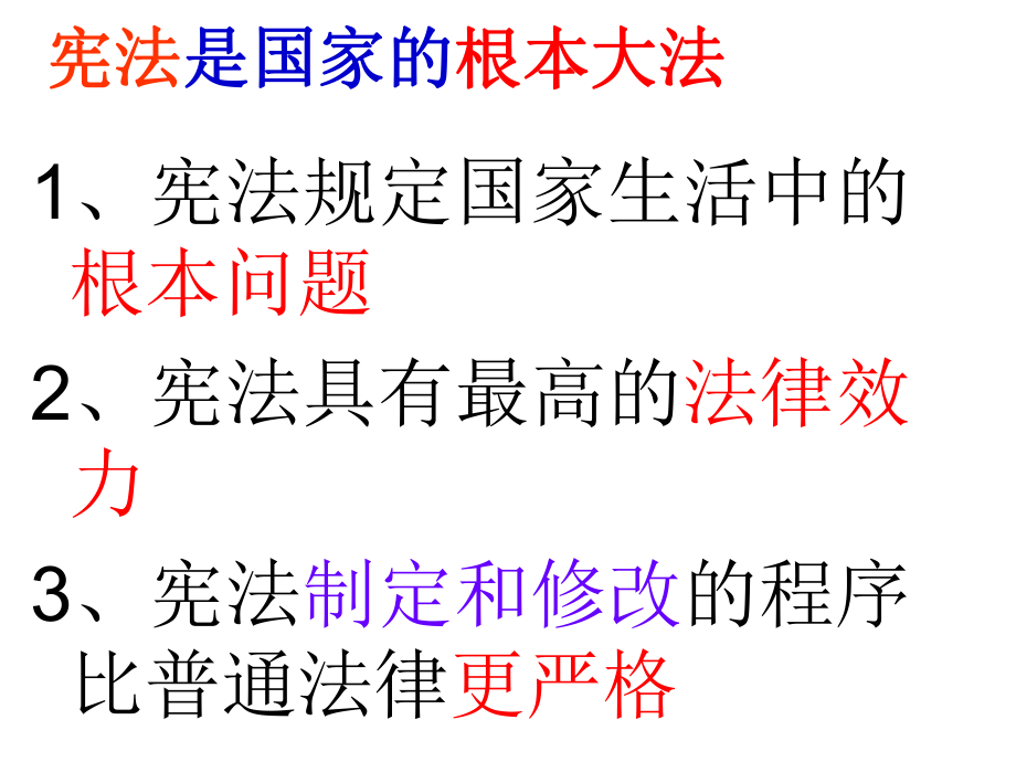 第六课第二框宪法是国家的根本大法课件精品教育.ppt_第3页