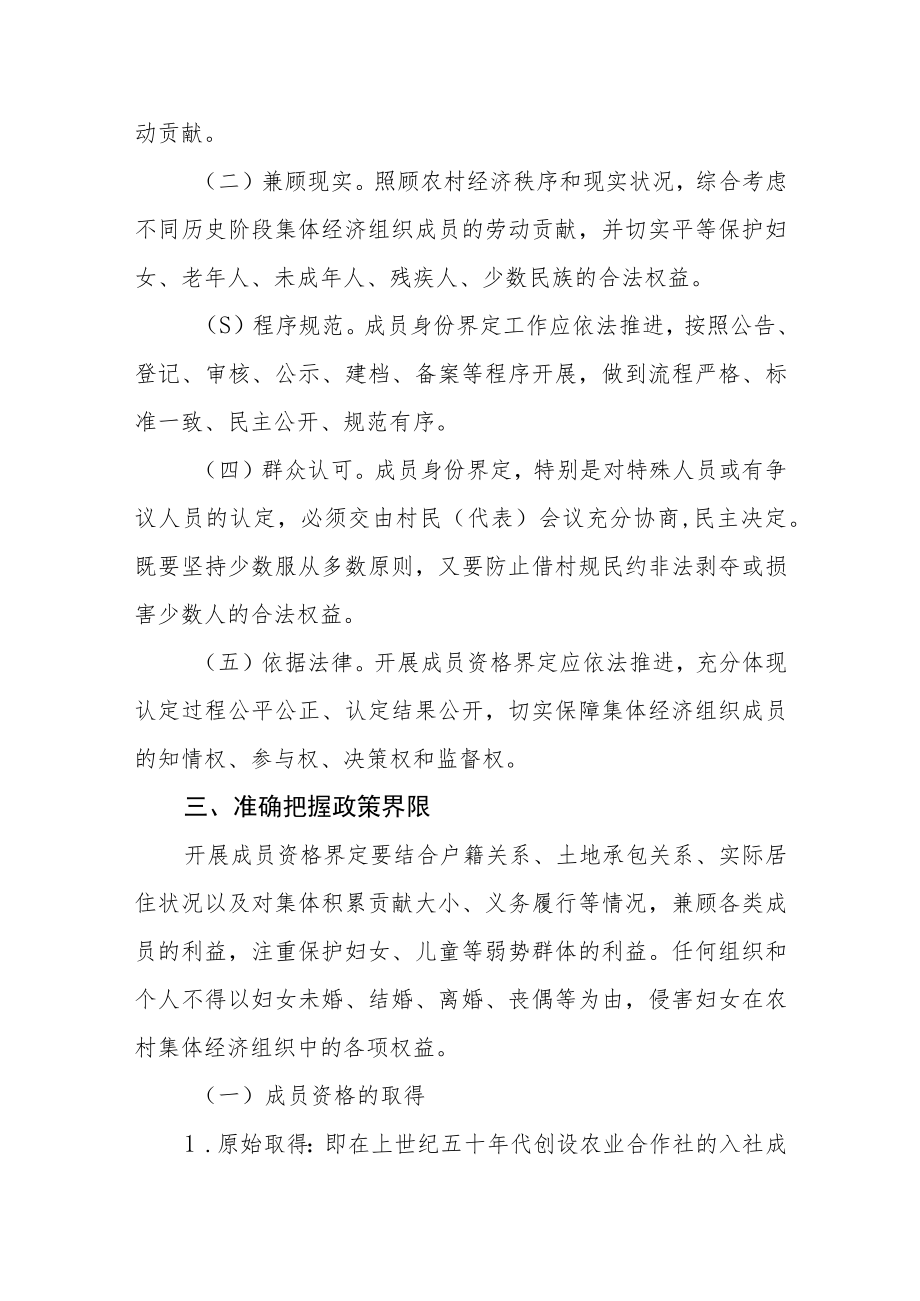 农村集体经济组织成员资格界定指导意见.docx_第2页