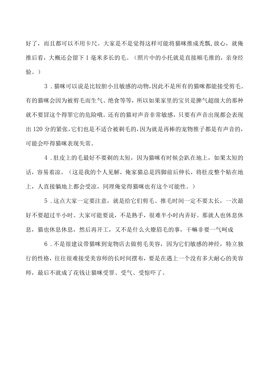 给爪哇猫剃毛要注意什么 爪哇猫剃毛注意事项.docx_第2页