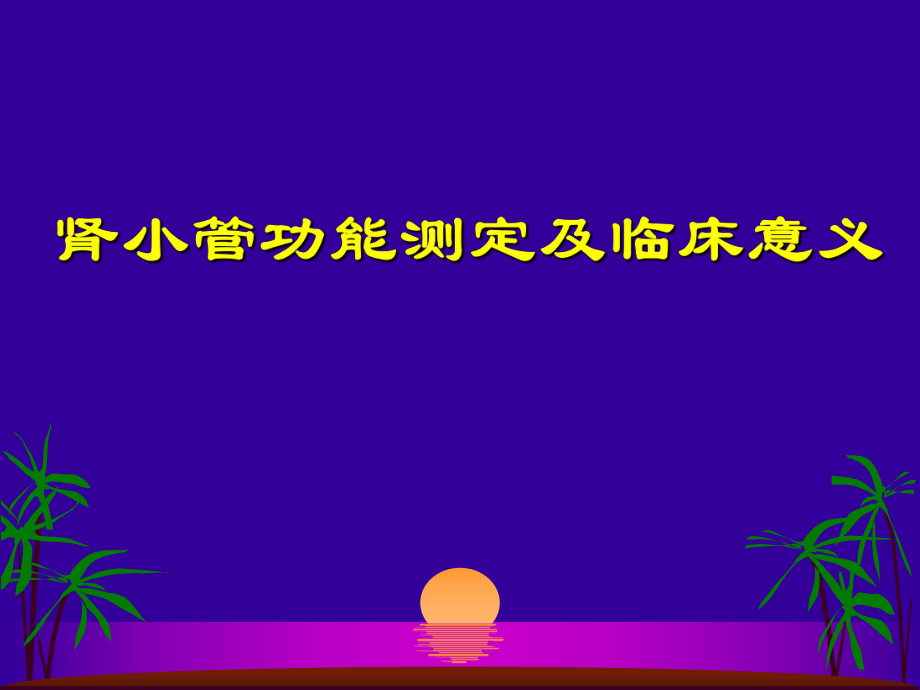 肾小管功能测定及临床意义.ppt_第1页