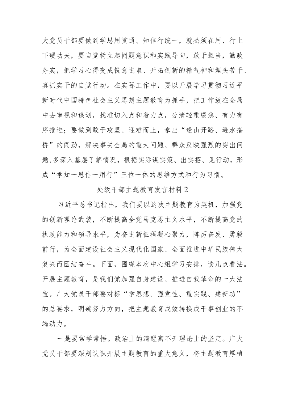 (2篇)关于处级领导主题教育发言材料.docx_第3页