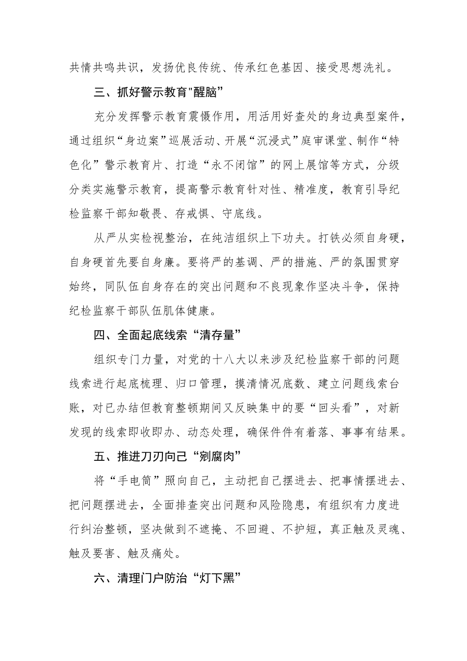 2023开展纪检监察干部队伍教育整顿学习心得体会（参考范文三篇）.docx_第2页