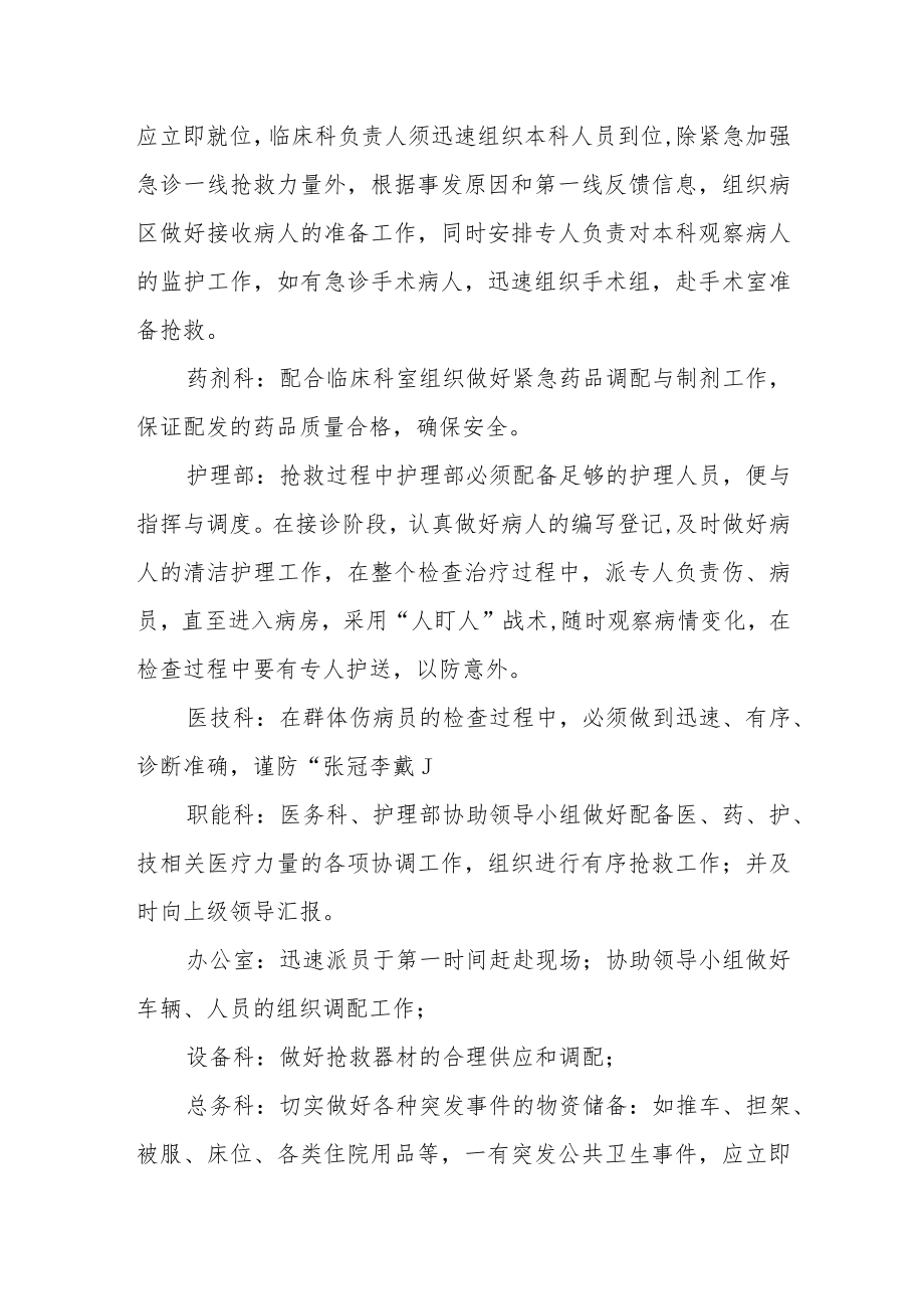 医院突发公共卫生事件各部门职责.docx_第2页