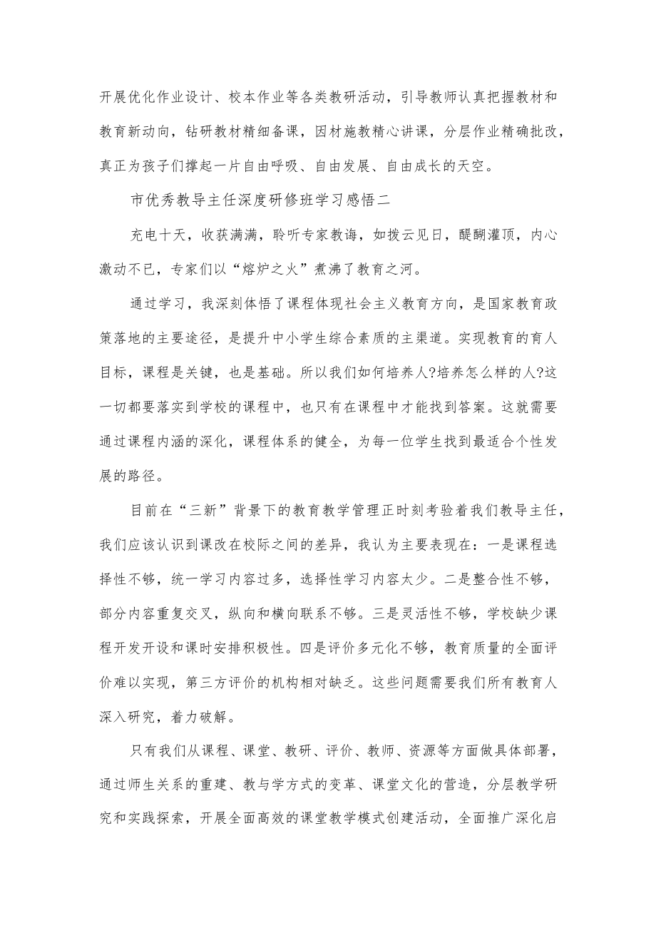 市优秀教导主任深度研修班学习感悟5篇.docx_第2页