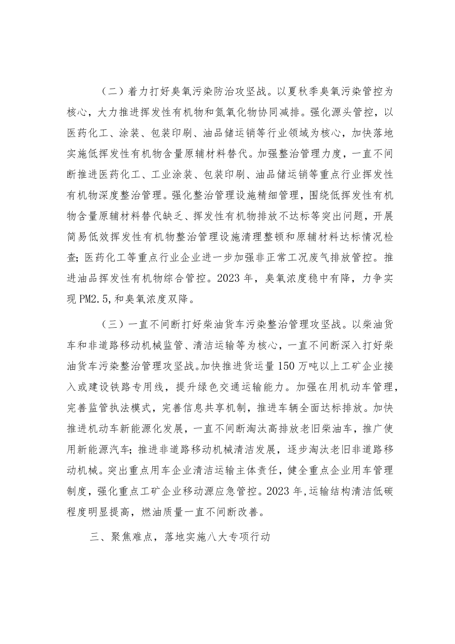 县蓝天保卫战2023年工作方案.docx_第2页
