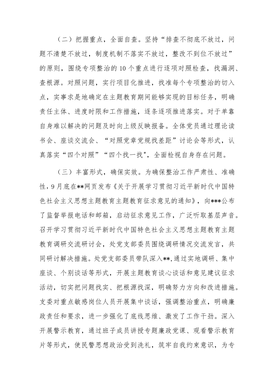 党支部关于2023年主题教育专项整治情况的报告(共二篇).docx_第2页