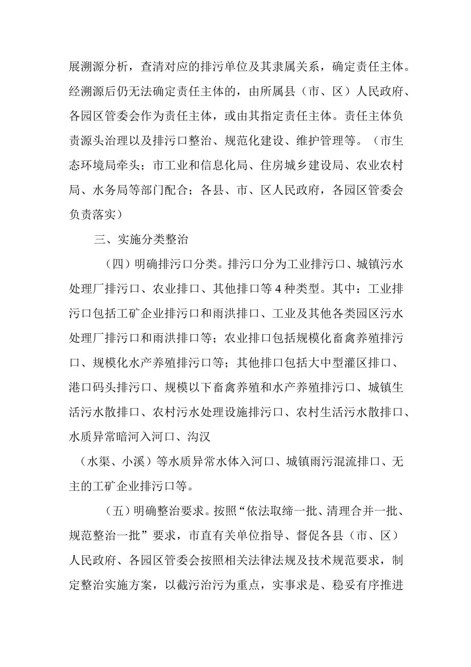 关于进一步加强入河排污口监督管理工作的实施方案.docx_第3页