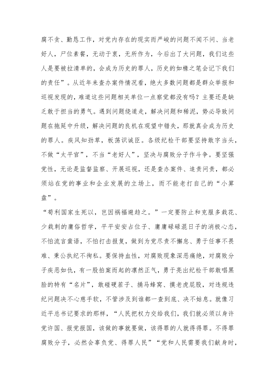 学习在纪检监察干部教育整顿研讨会上的研讨发言材料2篇.docx_第3页