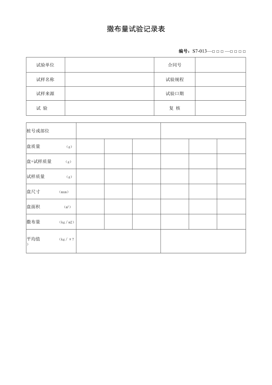 撒布量试验记录表.docx_第1页