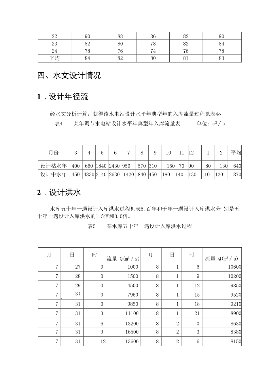 西北农林年调节水库电站水利水能规划任务书.docx_第3页