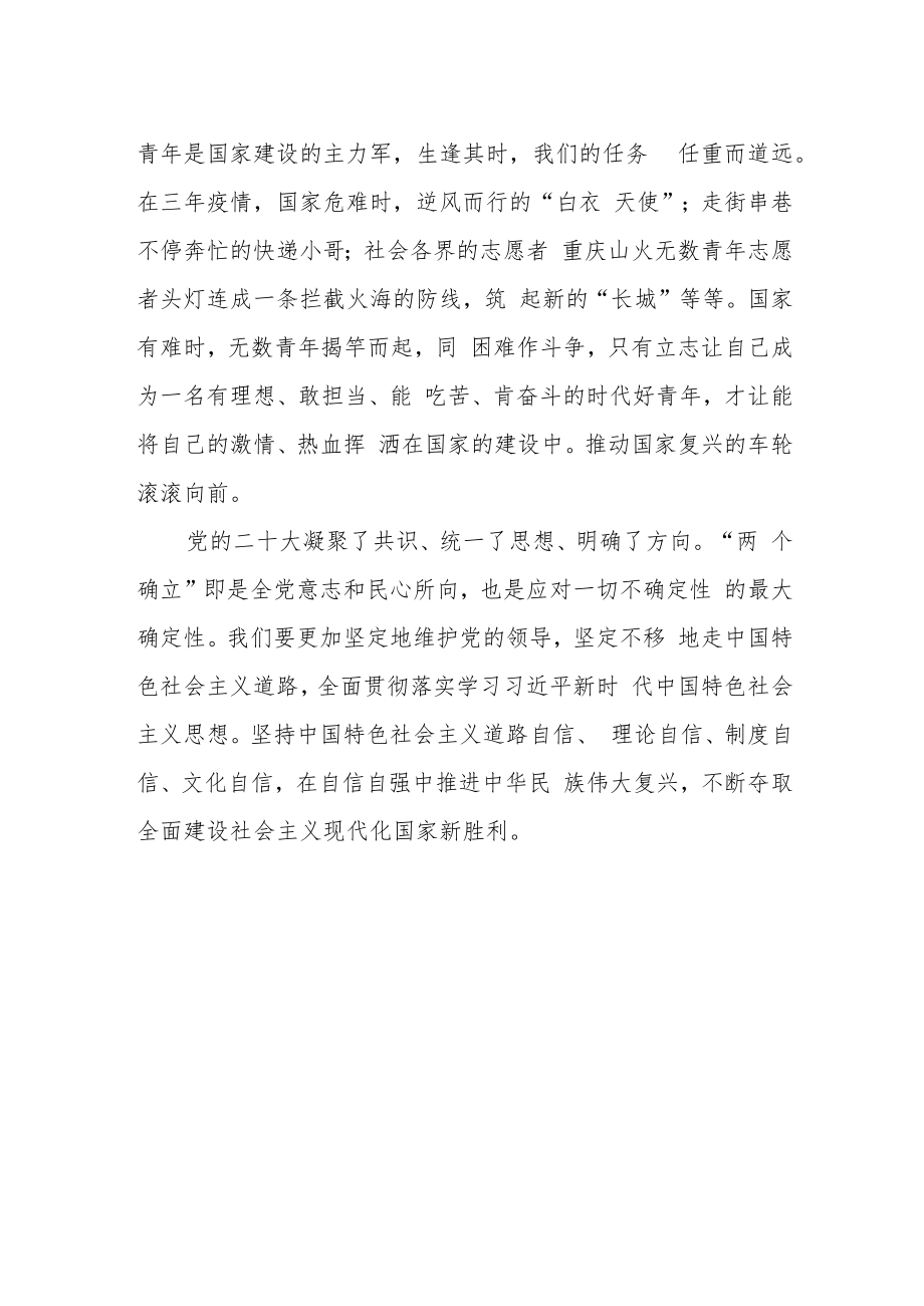 大学生学习党的二十大精神心得体会.docx_第2页