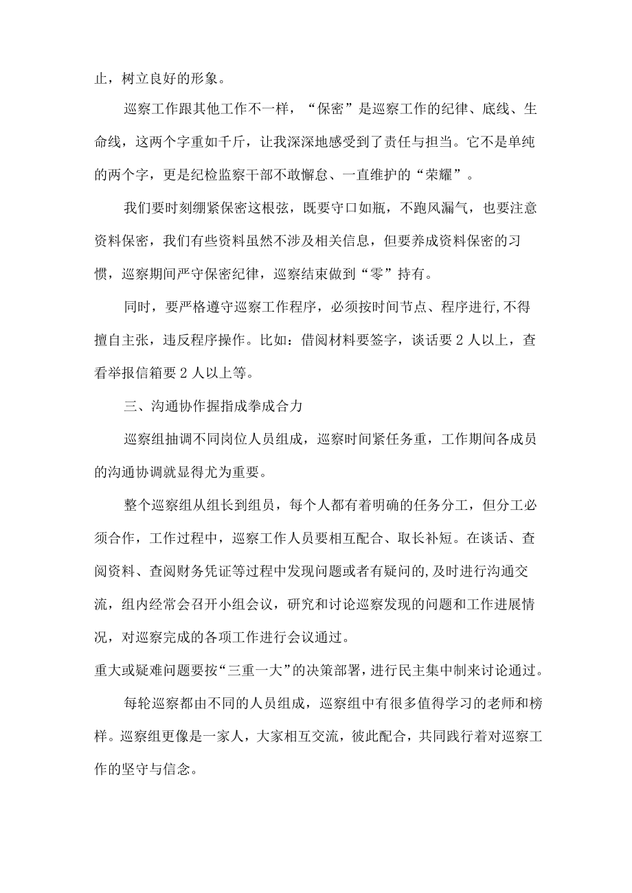 工商局2023年纪检巡察组巡检工作心得体会 （合计7份）.docx_第2页