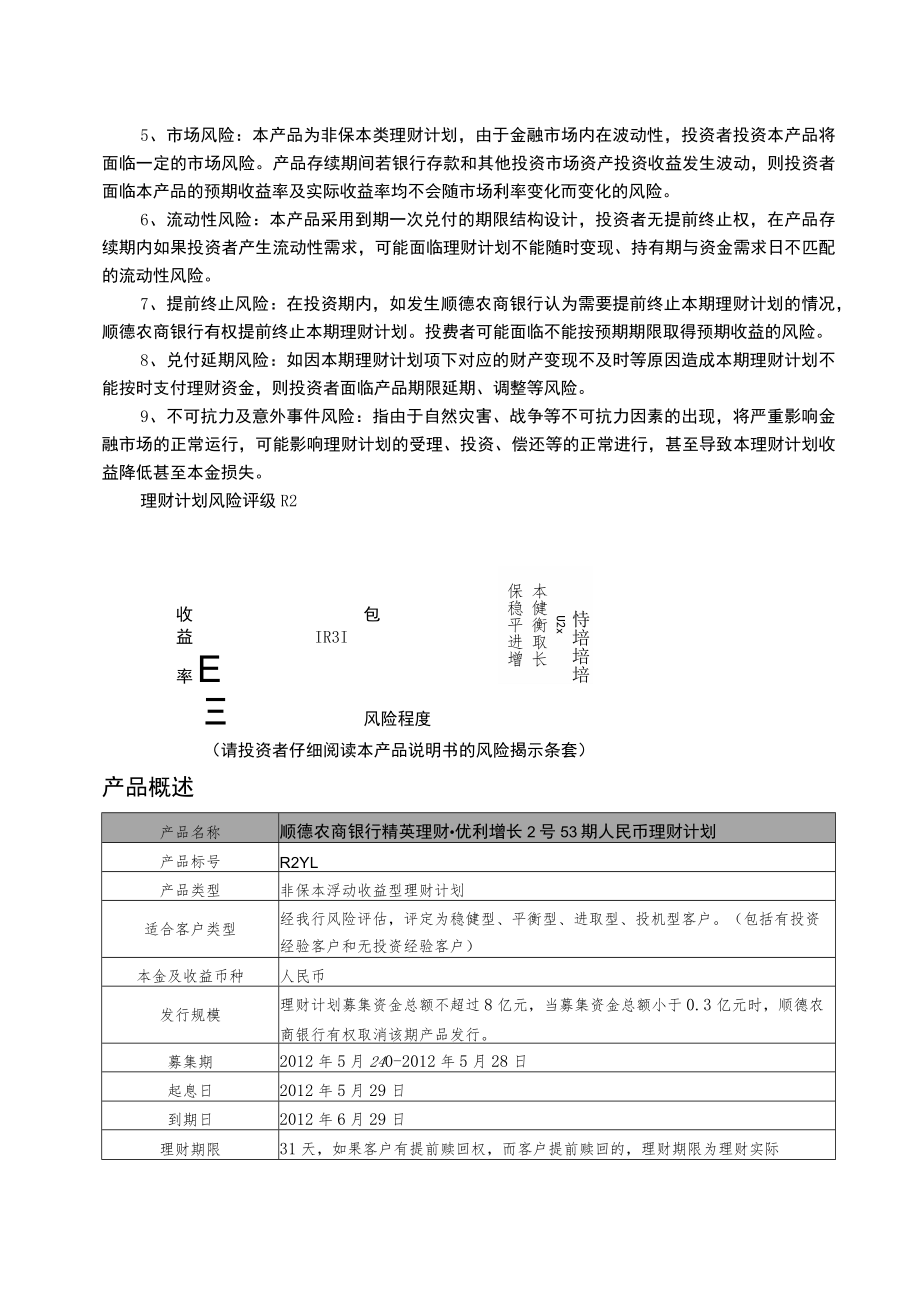 顺德农商银行精英理财优利增长2号53期人民币理财计划产品说明书个人版.docx_第2页