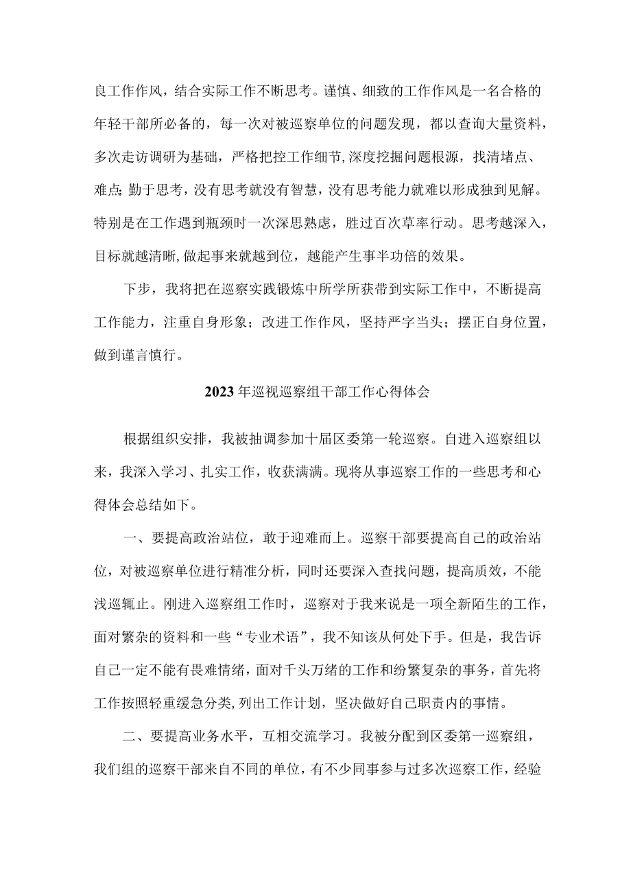 新版应急局2023年纪检巡察组巡检工作心得体会 合计6份.docx_第2页