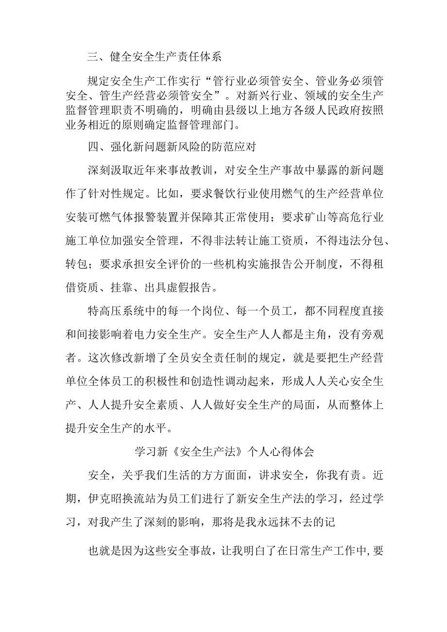 国企安全管理部员工学习新安全生产法个人心得体会 （汇编4份）.docx_第2页