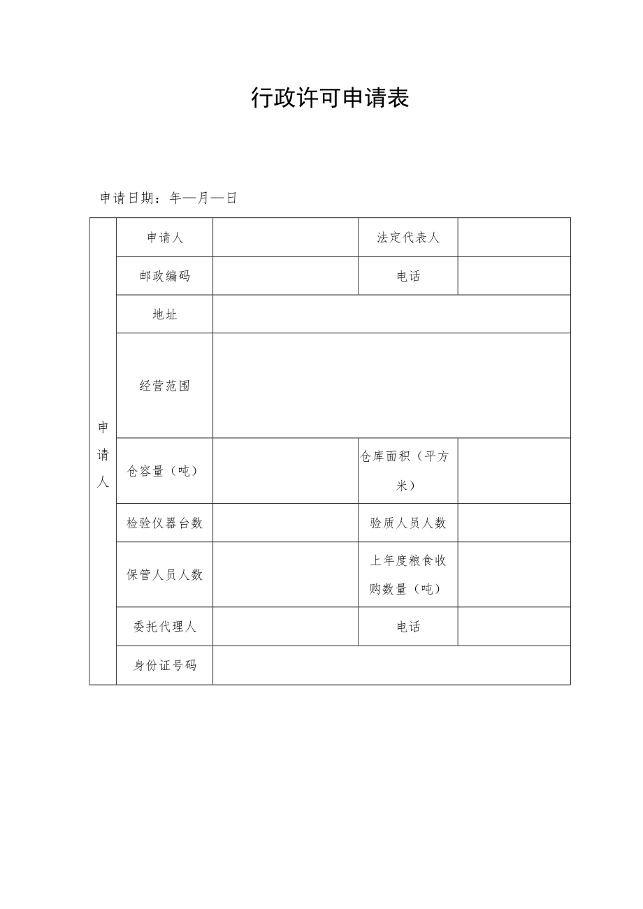 行政许可申请表.docx_第1页