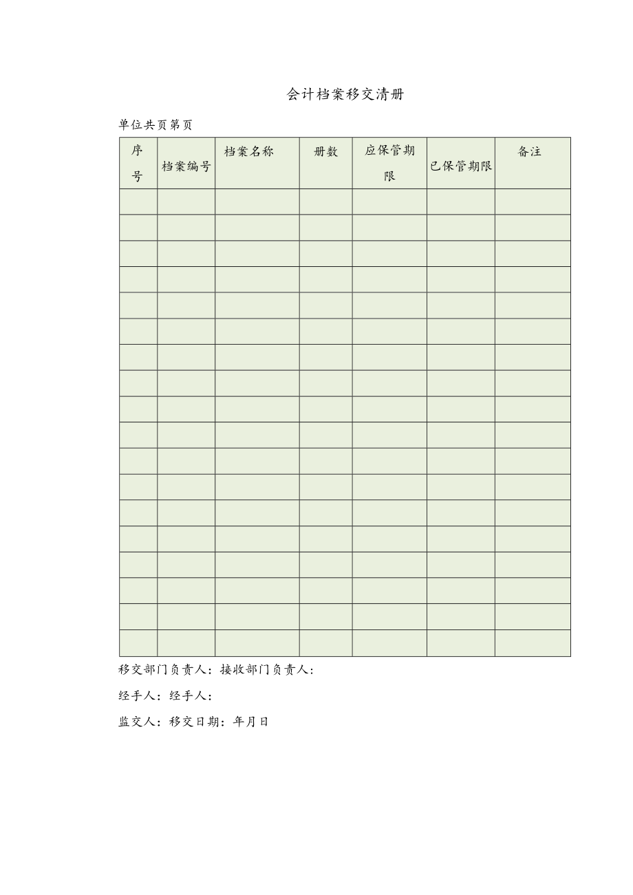 会计档案移交清册.docx_第1页