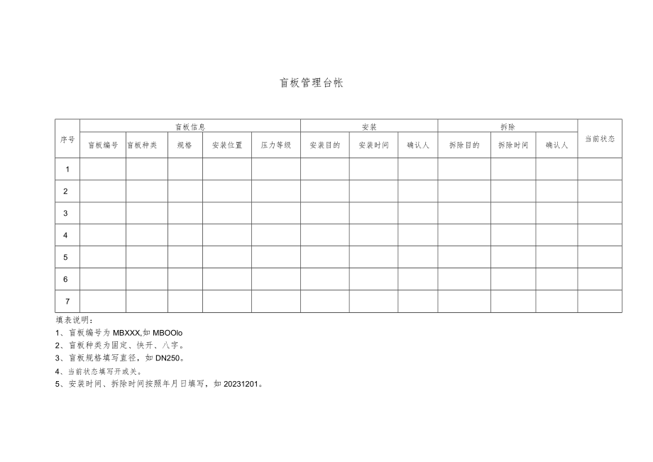 盲板管理台帐.docx_第1页