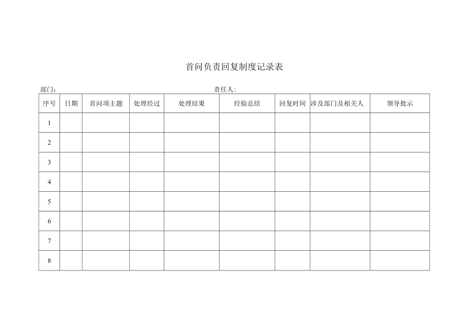 首问负责回复制度记录表.docx_第1页