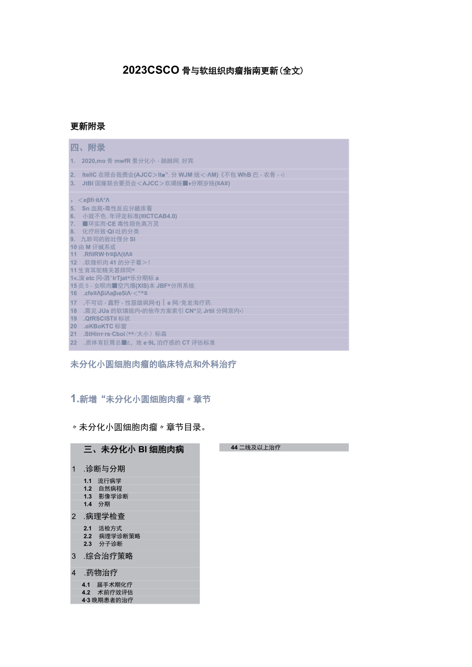 2023 CSCO骨与软组织肉瘤指南更新（全文）.docx_第1页