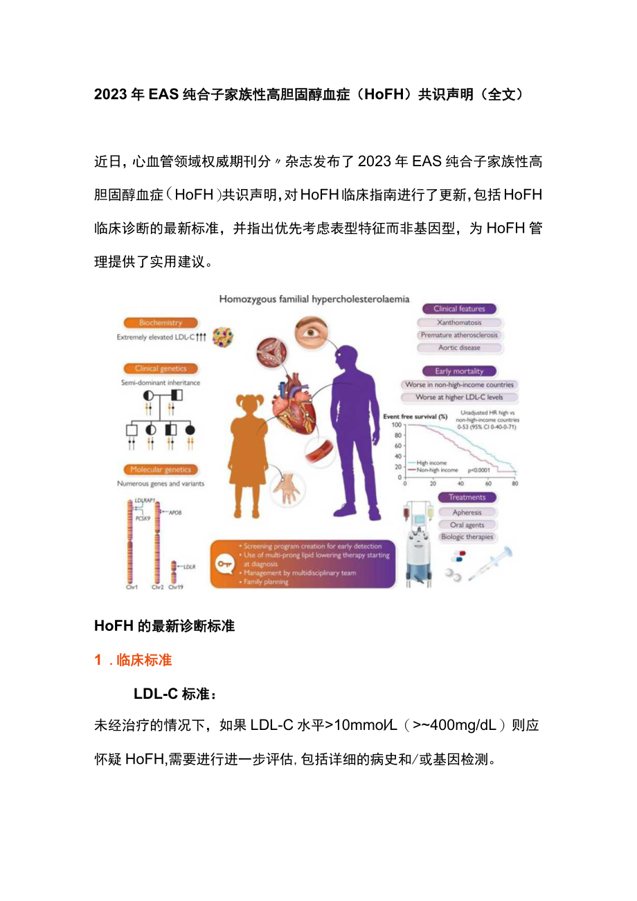 2023年EAS纯合子家族性高胆固醇血症（HoFH）共识声明（全文）.docx_第1页