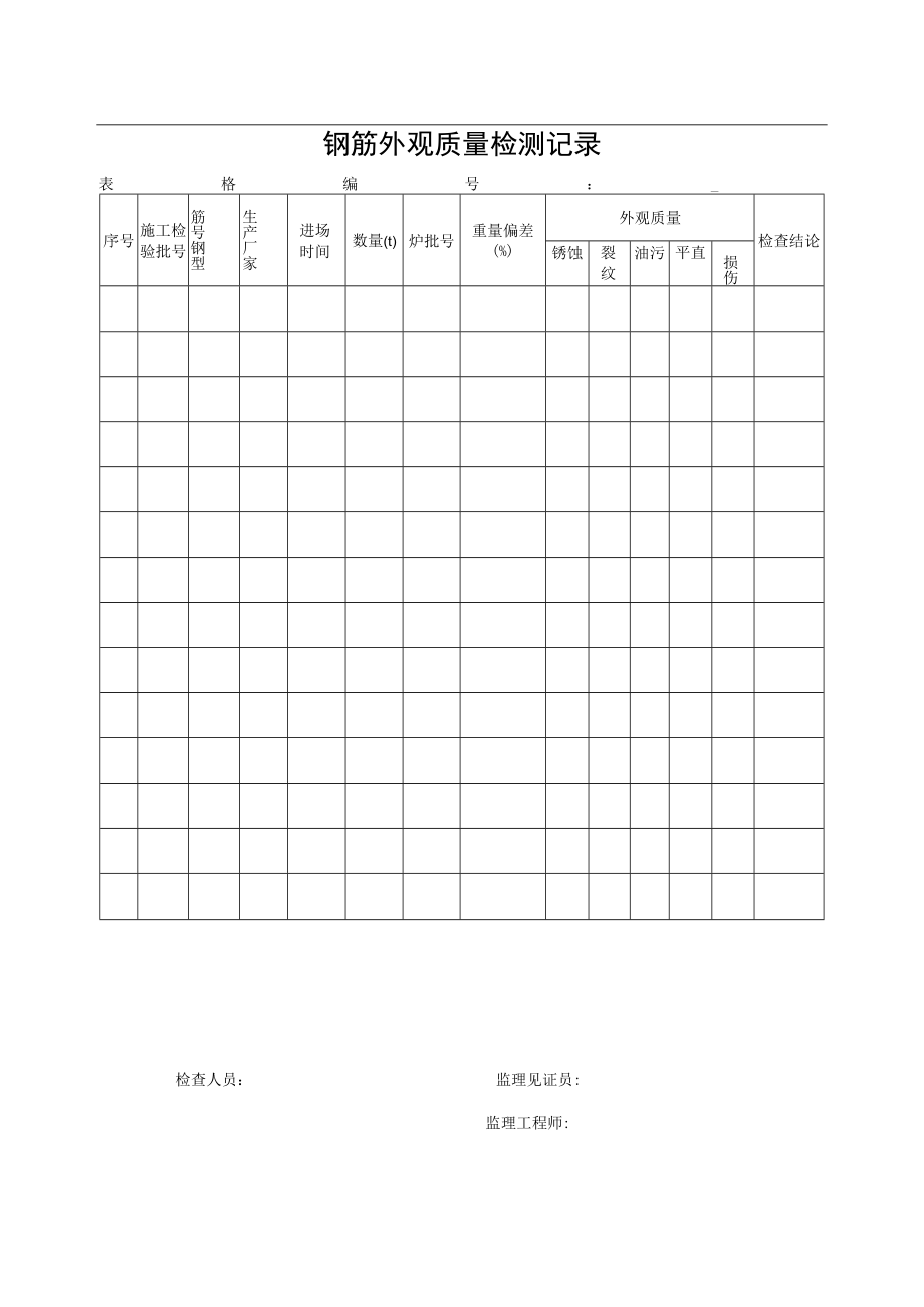 钢筋外观质量检测记录.docx_第1页