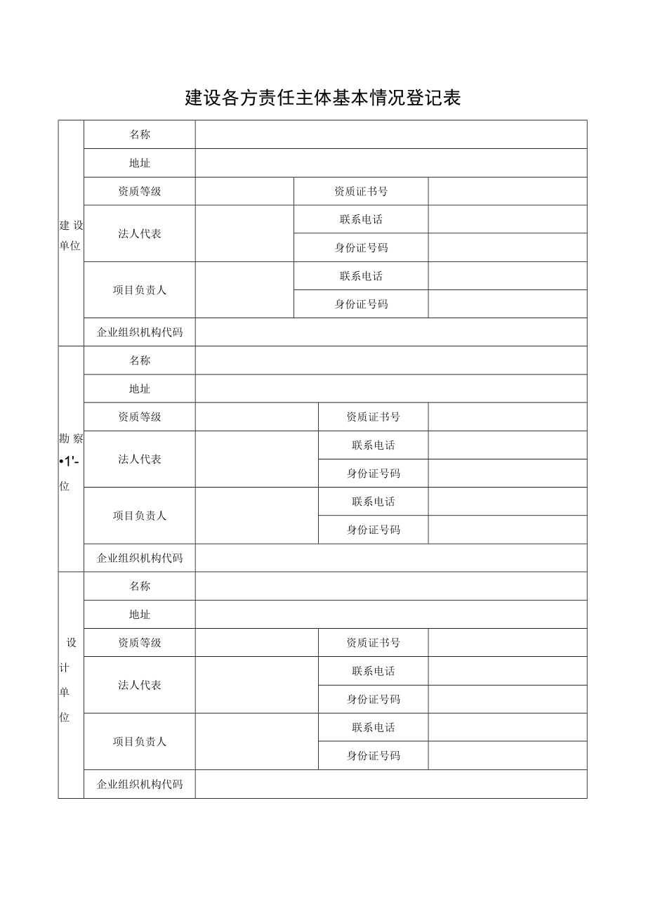 建设各方责任主体基本情况登记表.docx_第1页