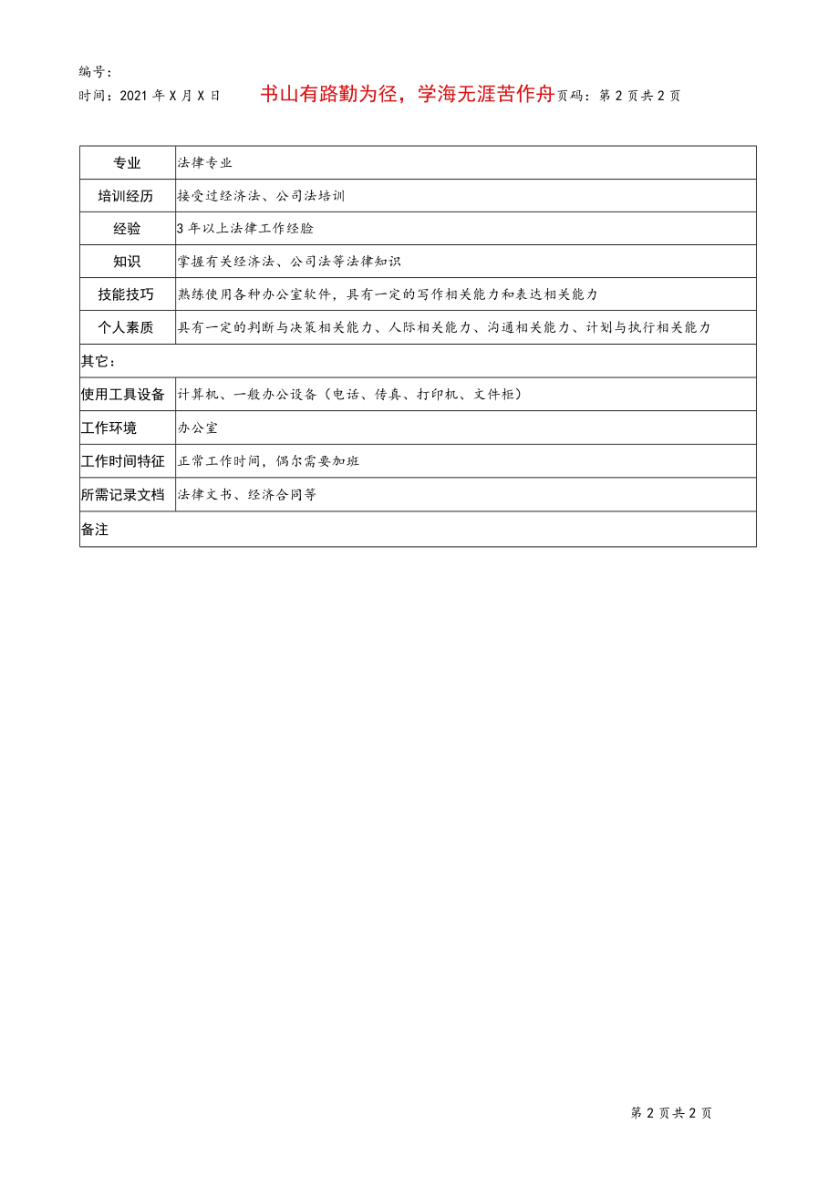 2023年整理-法律事务管理职务说明书.docx_第2页